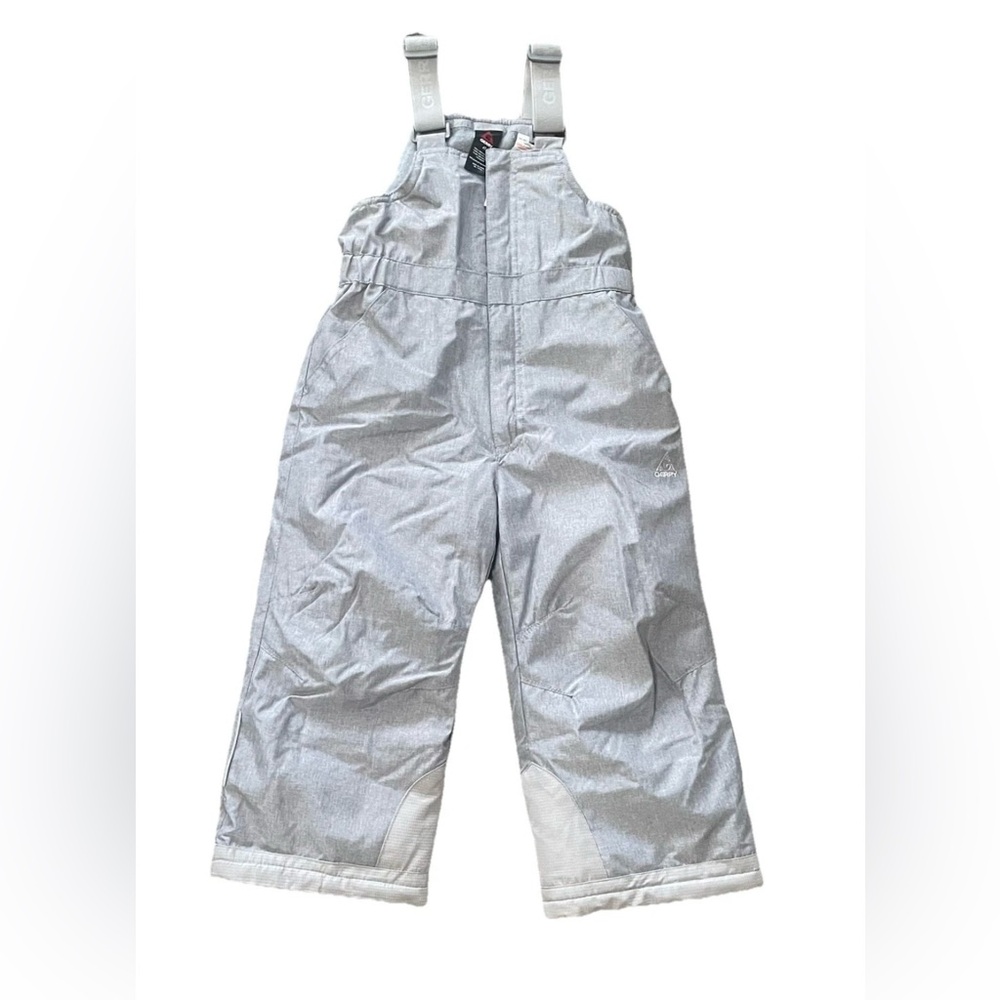 Gerry Toddler Snow Bibs 4T Gray Insulated Winter Ski Pants Adjustable - Picture 2 of 8